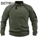 DETTRU Men's military Sweatshirt